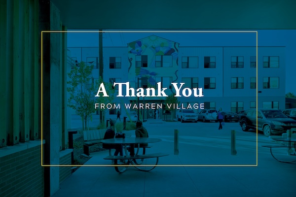 warren village collegiate peaks bank thank you